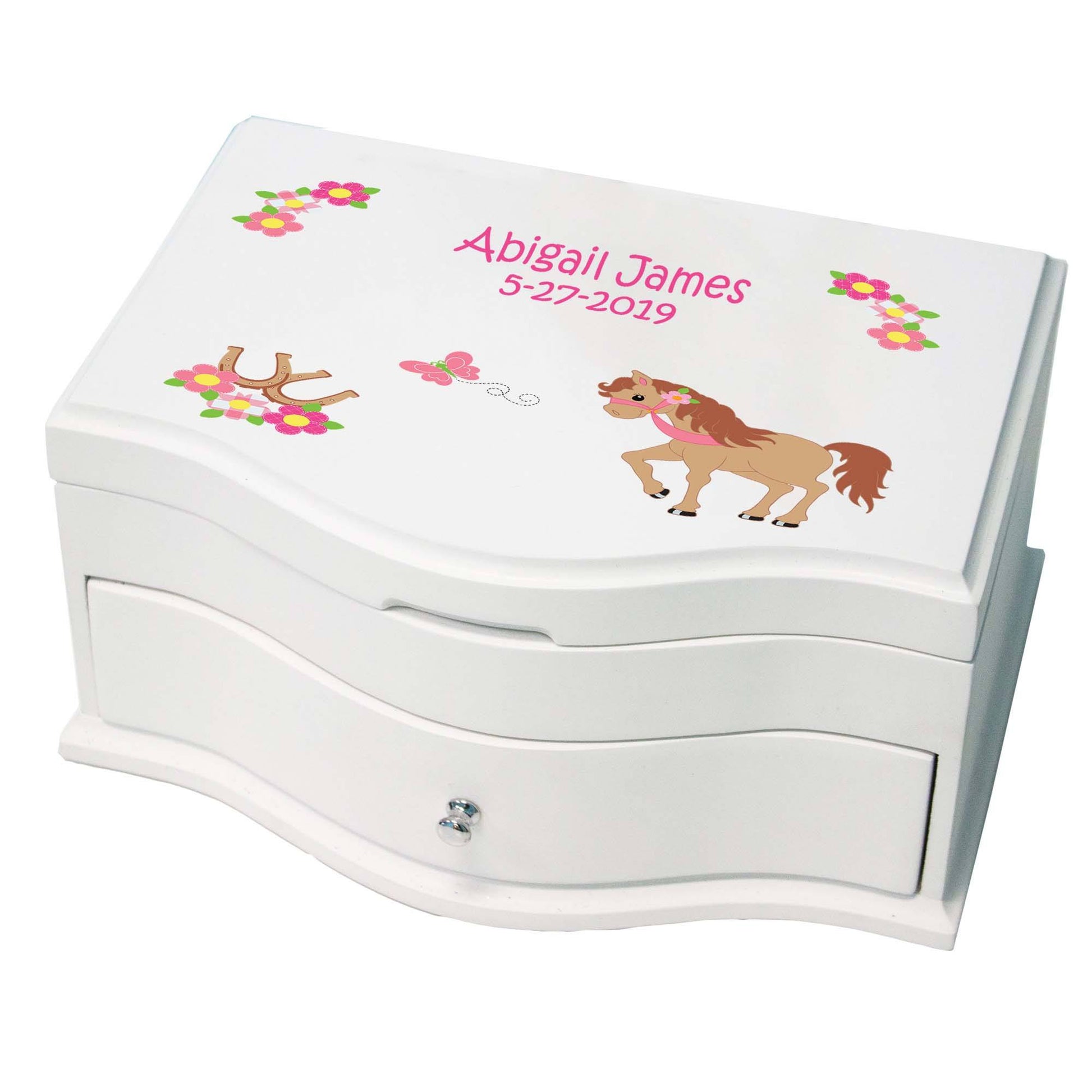 Girl's Princess Jewelry Box - Prancing Pony - MyBambino.com