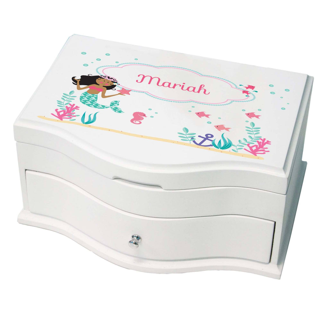 Princess Jewelry Box - Dark Skin/Hair Mermaid - MyBambino.com
