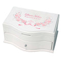 Pink Gray Floral Cross Princess Jewelry Box - MyBambino.com