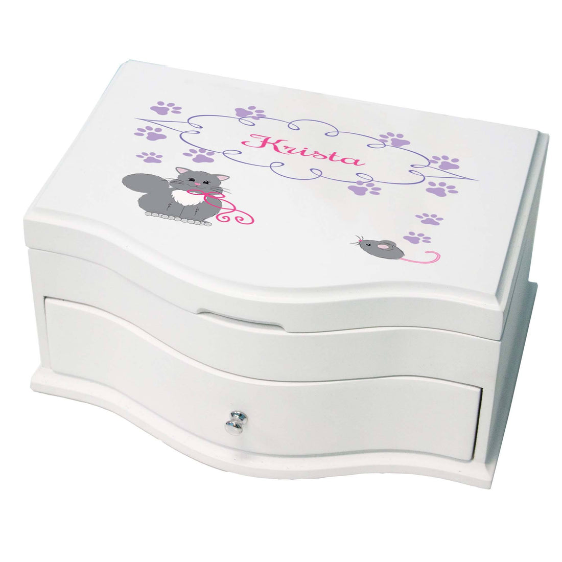 Girl's Princess Jewelry Box - Kitty Cat - MyBambino.com