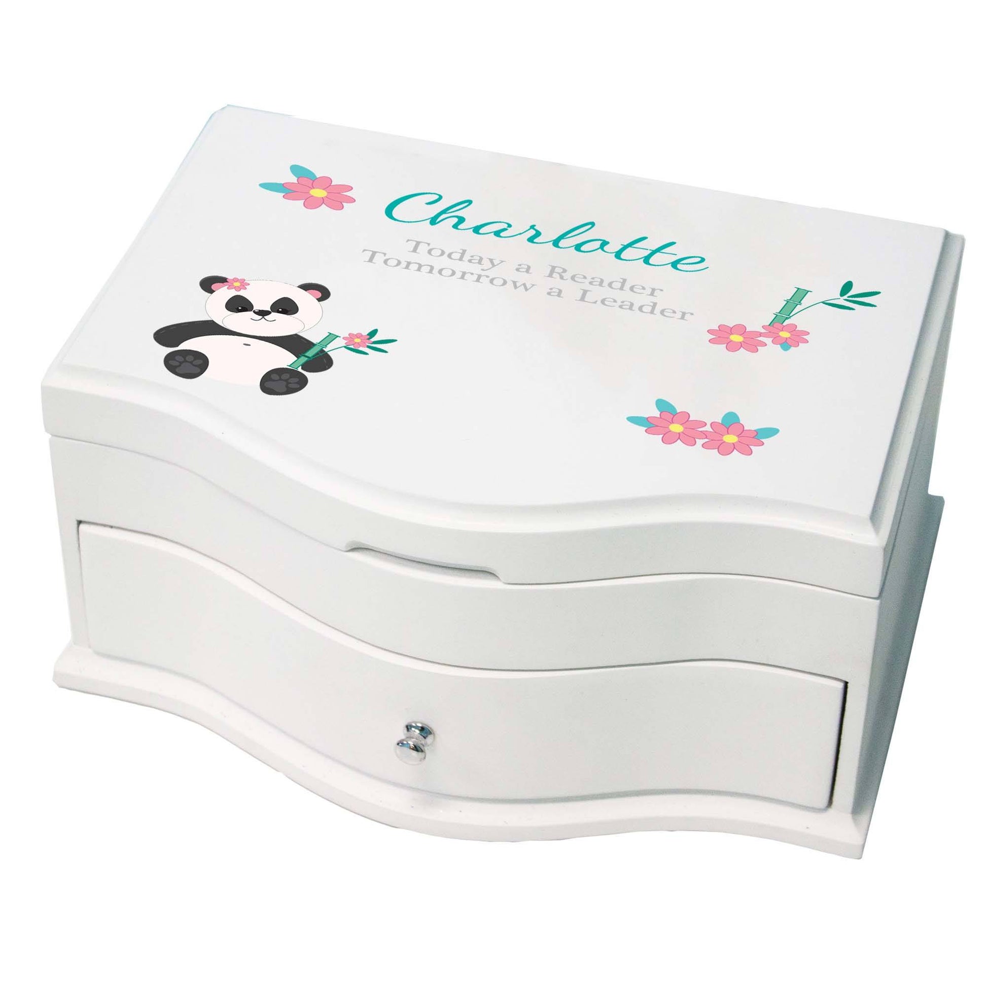 Girl's Princess Jewelry Box - Panda Bear - MyBambino.com