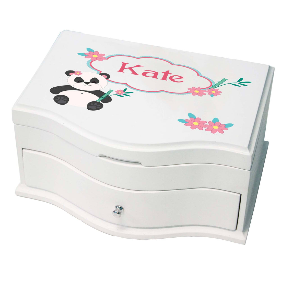 Girl's Princess Jewelry Box - Panda Bear - MyBambino.com