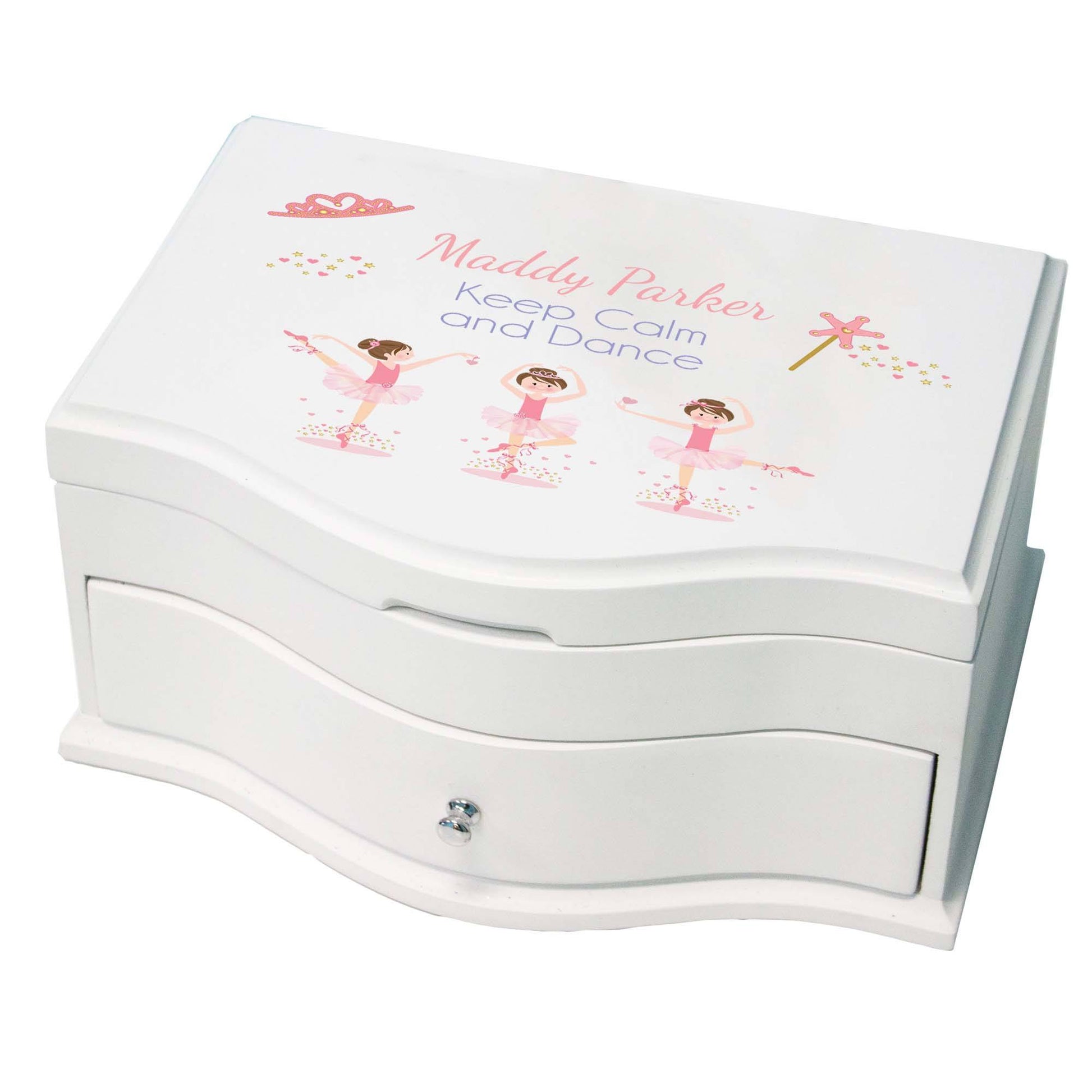 Princess Jewelry Box - Brunette Ballerina - MyBambino.com
