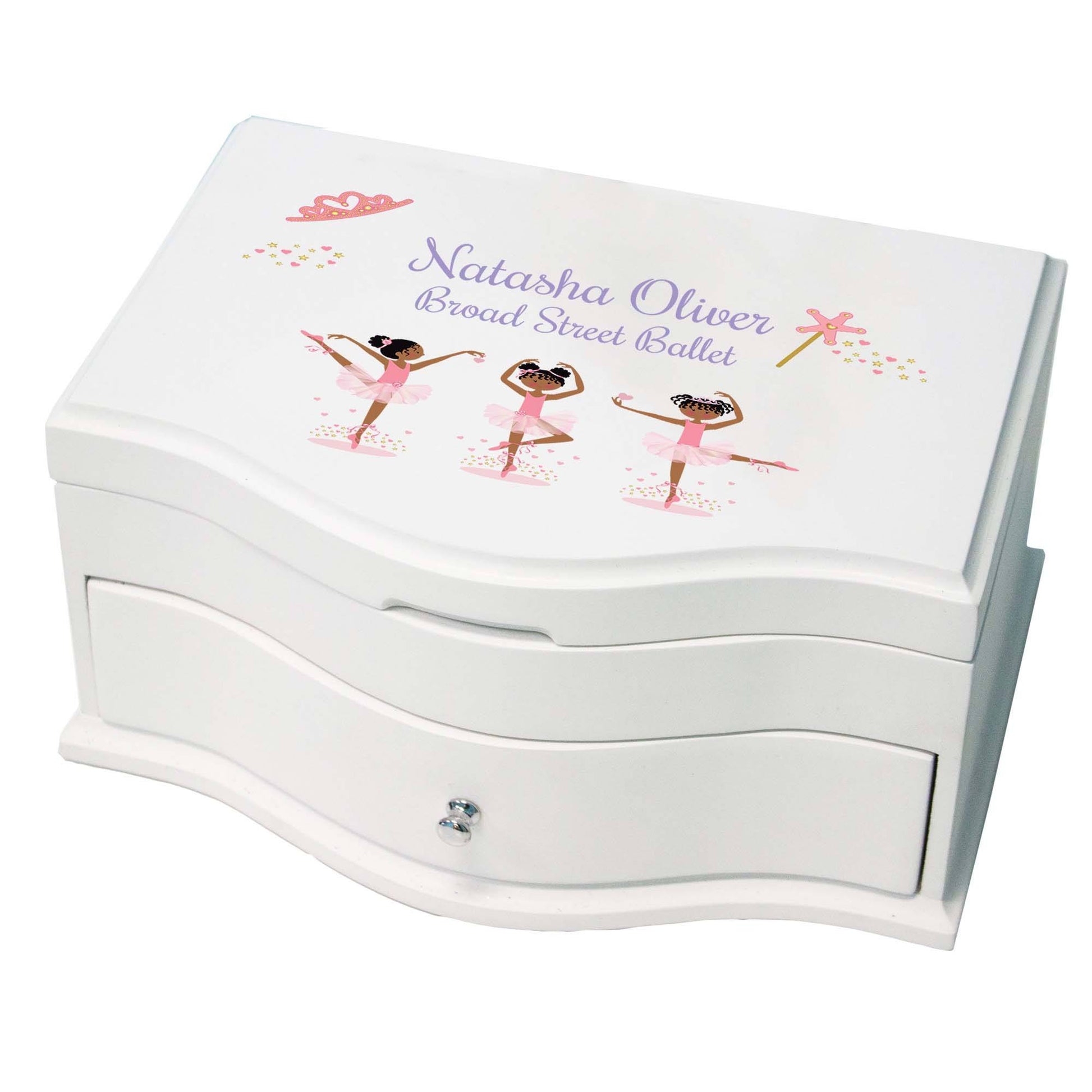 Princess Jewelry Box - African American Ballerina - MyBambino.com