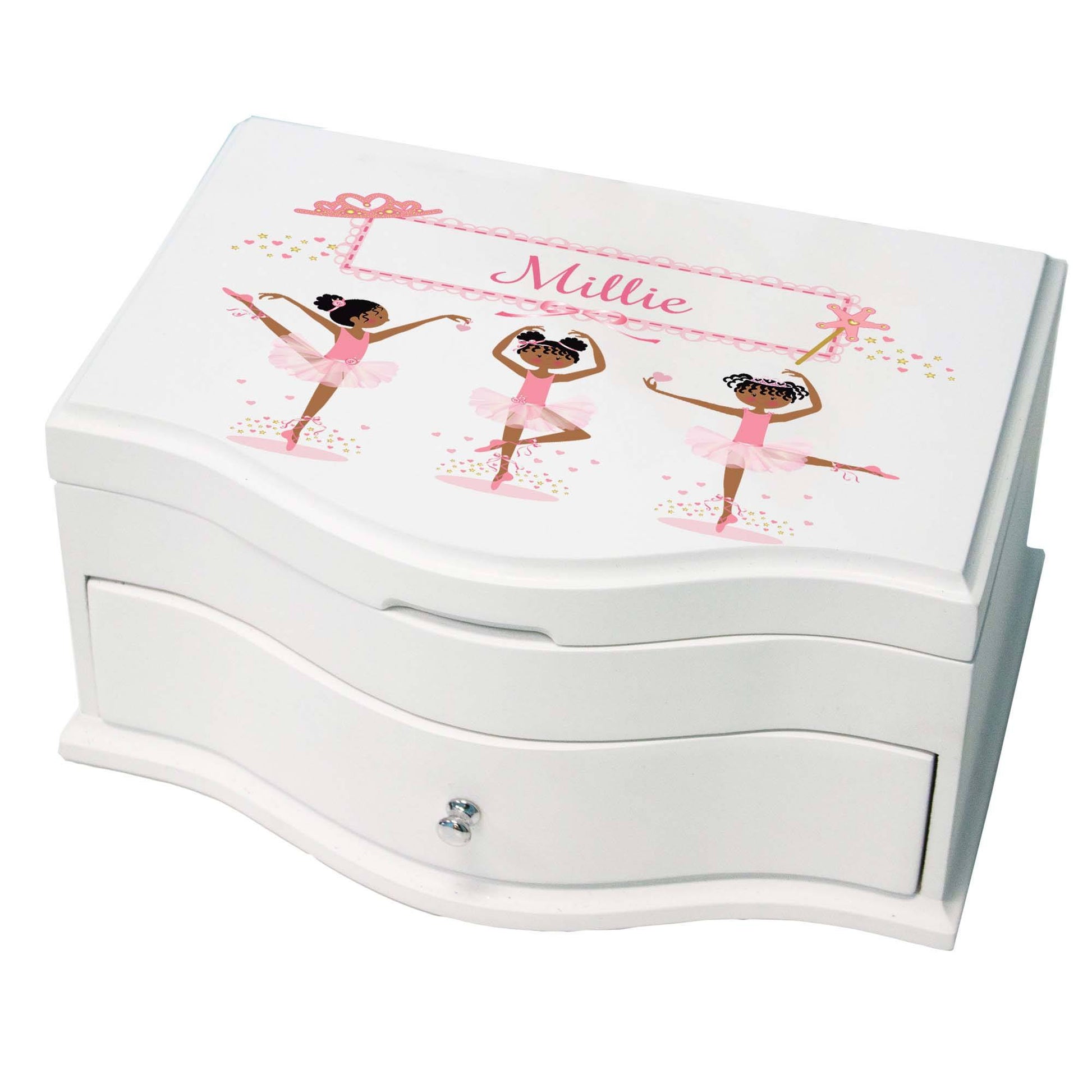 Princess Jewelry Box - African American Ballerina - MyBambino.com