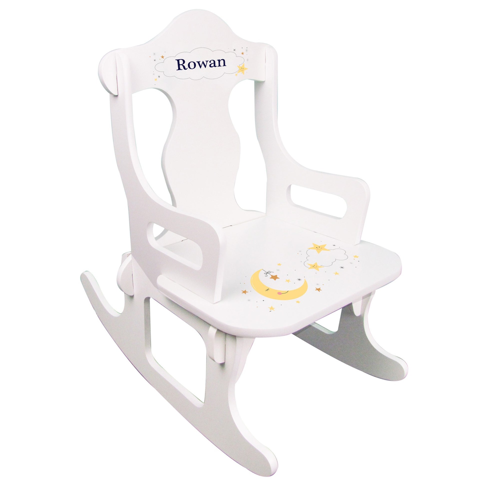 Personalized Celestial Moon Puzzle Rocker