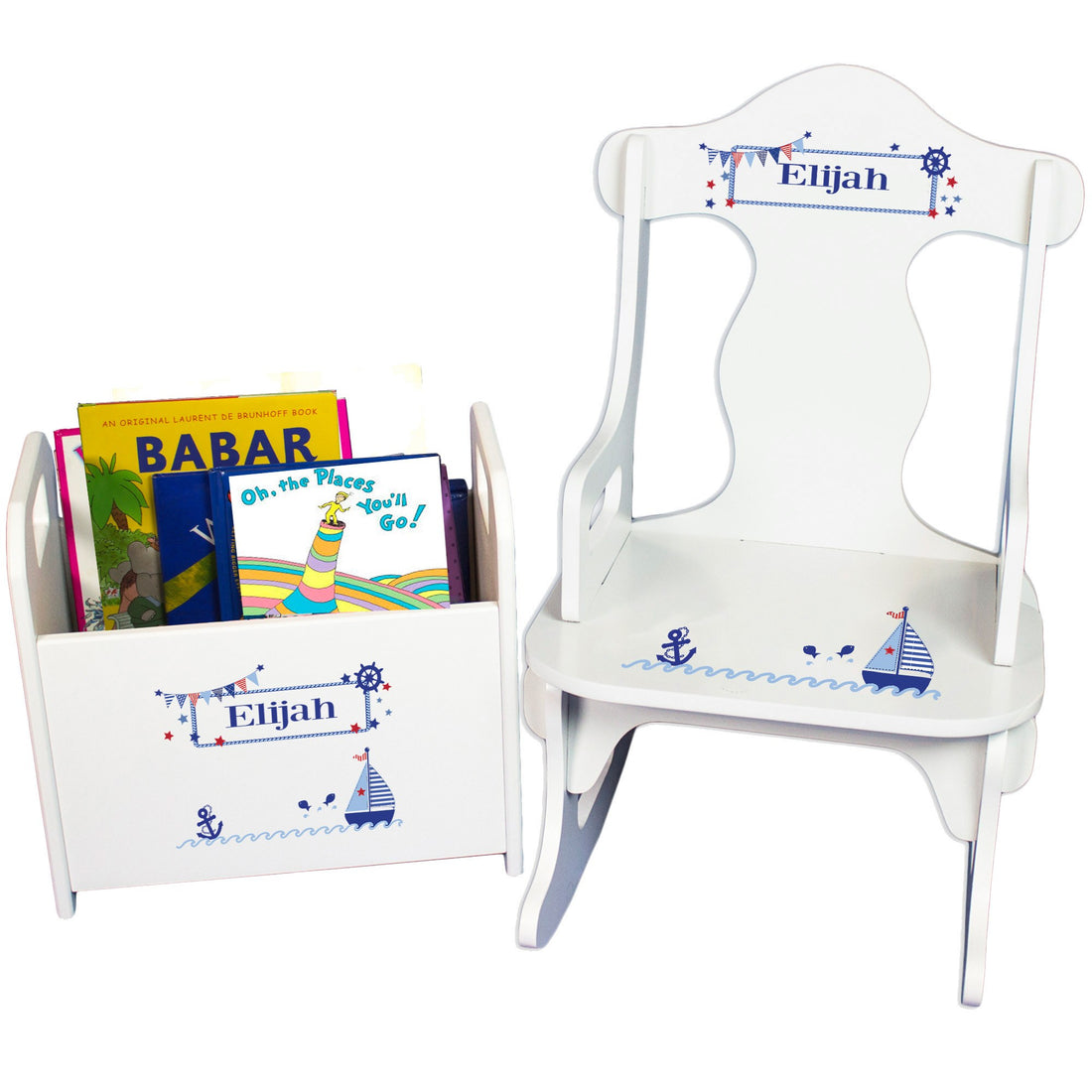 Sailboat Rock N Read Gift Set - MyBambino.com
