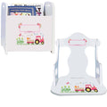 Personalized Pink Tractor Rock N Read - MyBambino.com