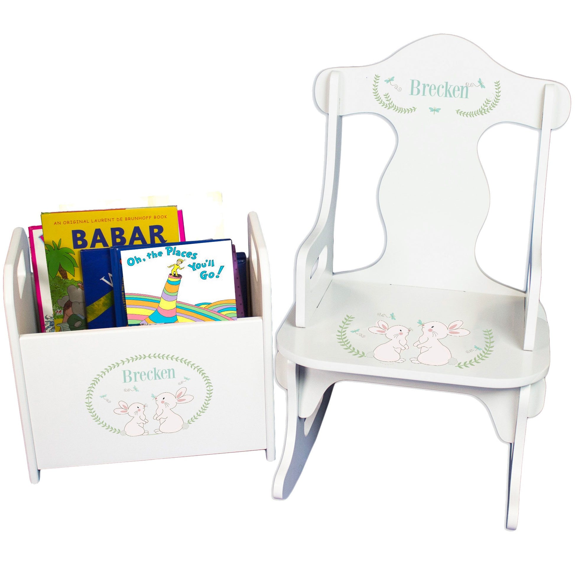 Personalized Classic Bunny Rock N Read - MyBambino.com