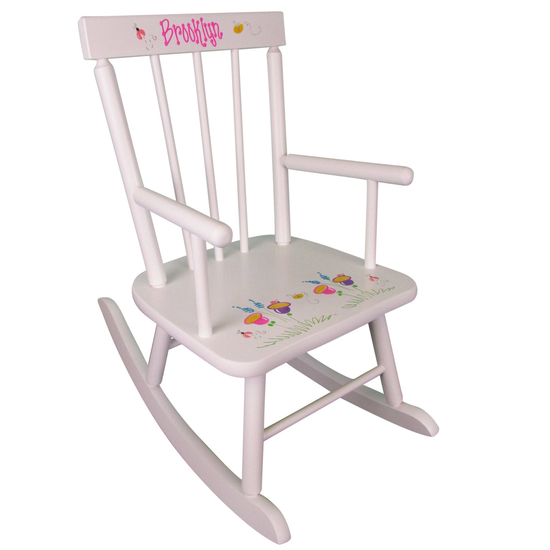 Hand Painted White Classic Rocking Chair - MyBambino.com