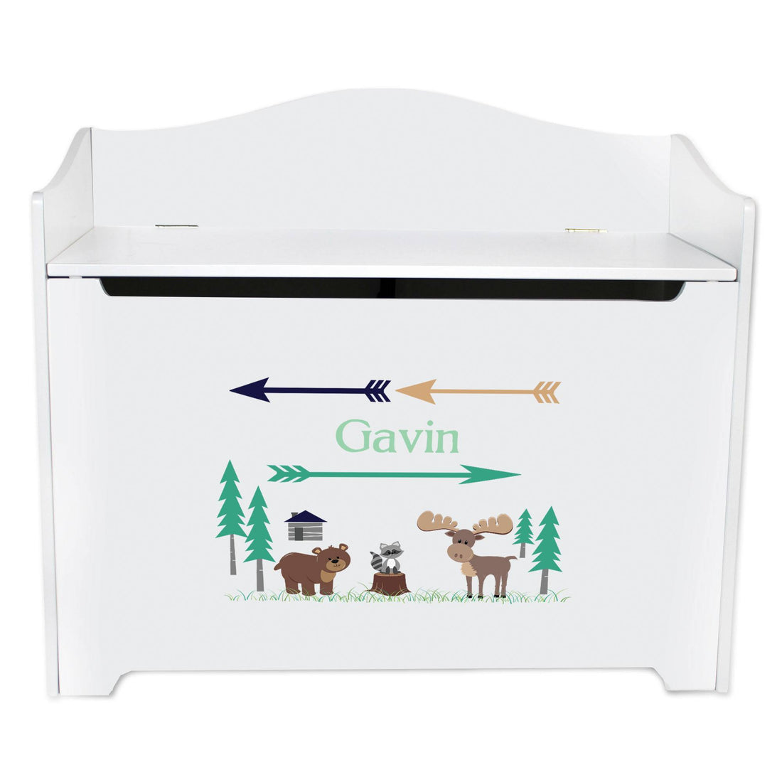 White Toy Box Bench - North Woodland - MyBambino.com