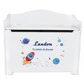 White Toy Box Bench - Rocket - MyBambino.com