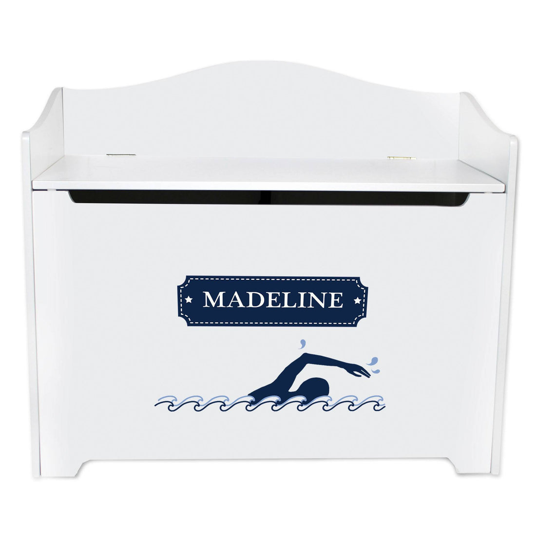 White Toy Box Bench - Swim - MyBambino.com