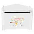 White Toy Box Bench - Honey Bees - MyBambino.com