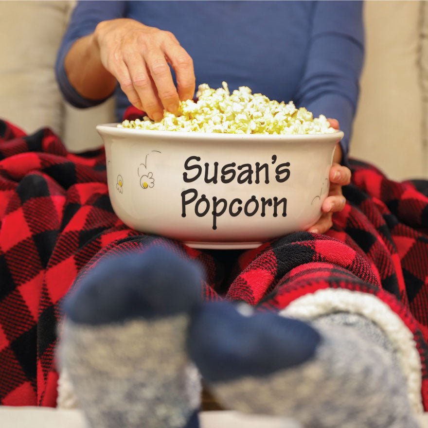Personalized Family Popcorn Bowls Are Great Holiday Gifts - MyBambino.com