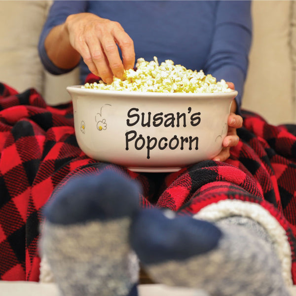 Personalized Family Popcorn Bowls Are Great Holiday Gifts