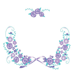 319d Lavender Floral Garland
