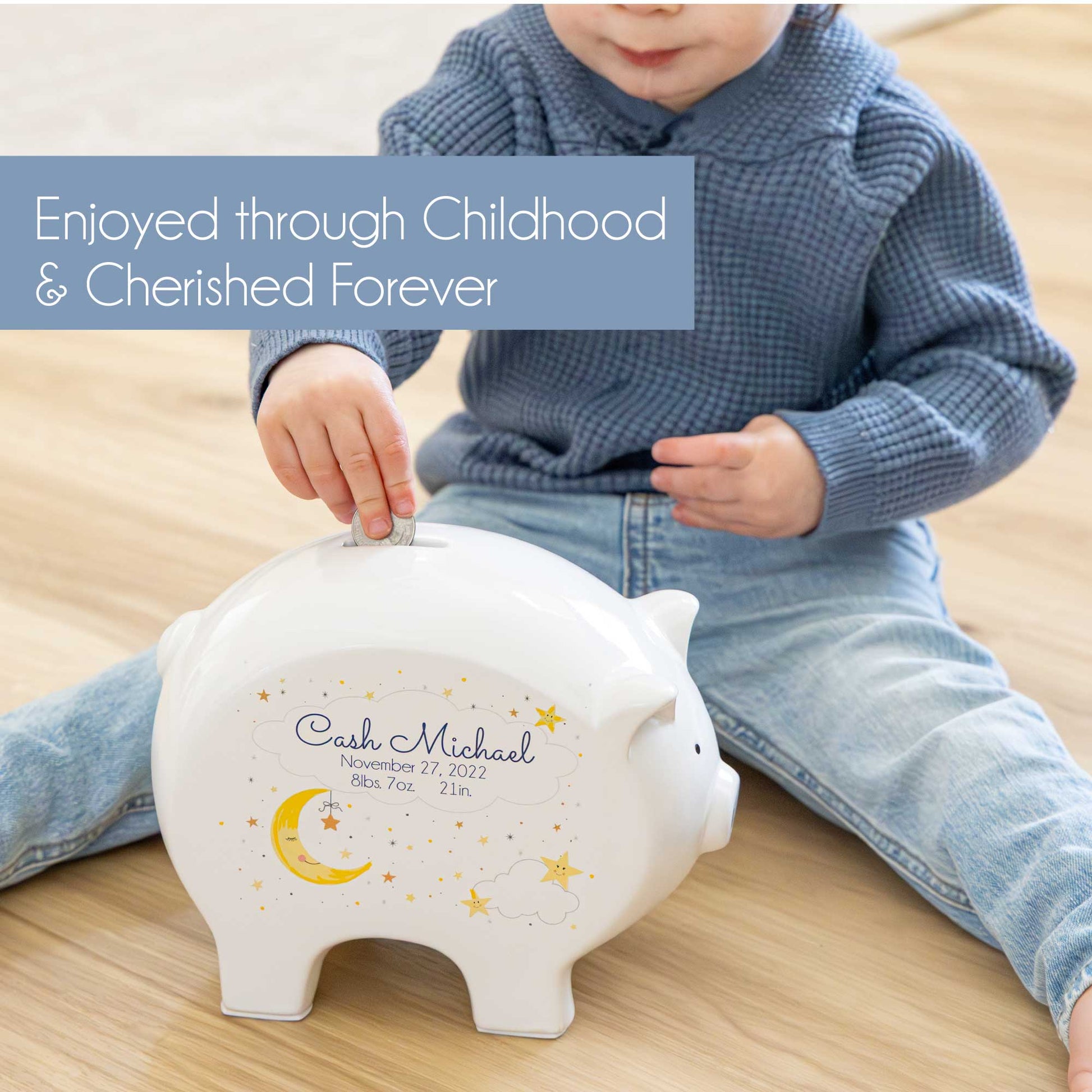 Personalized Piggy Bank - Mountain Bear - MyBambino.com