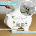 Personalized Piggy Bank - Bright Butterfly Garland - MyBambino.com