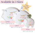 Personalized Piggy Bank - Lt Blue Cross - MyBambino.com