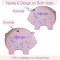 Personalized Pink Piggy Bank 2.0 - MyBambino.com
