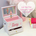 Personalized Deluxe Musical Ballerina Jewelry Box 2.0 - MyBambino.com