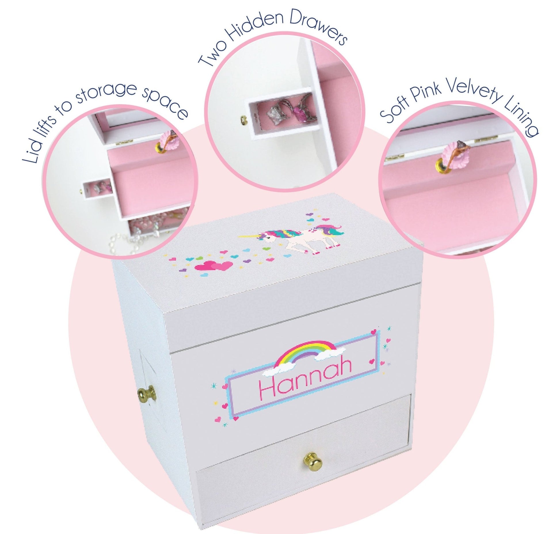 Personalized Deluxe Musical Ballerina Jewelry Box 2.0 - MyBambino.com