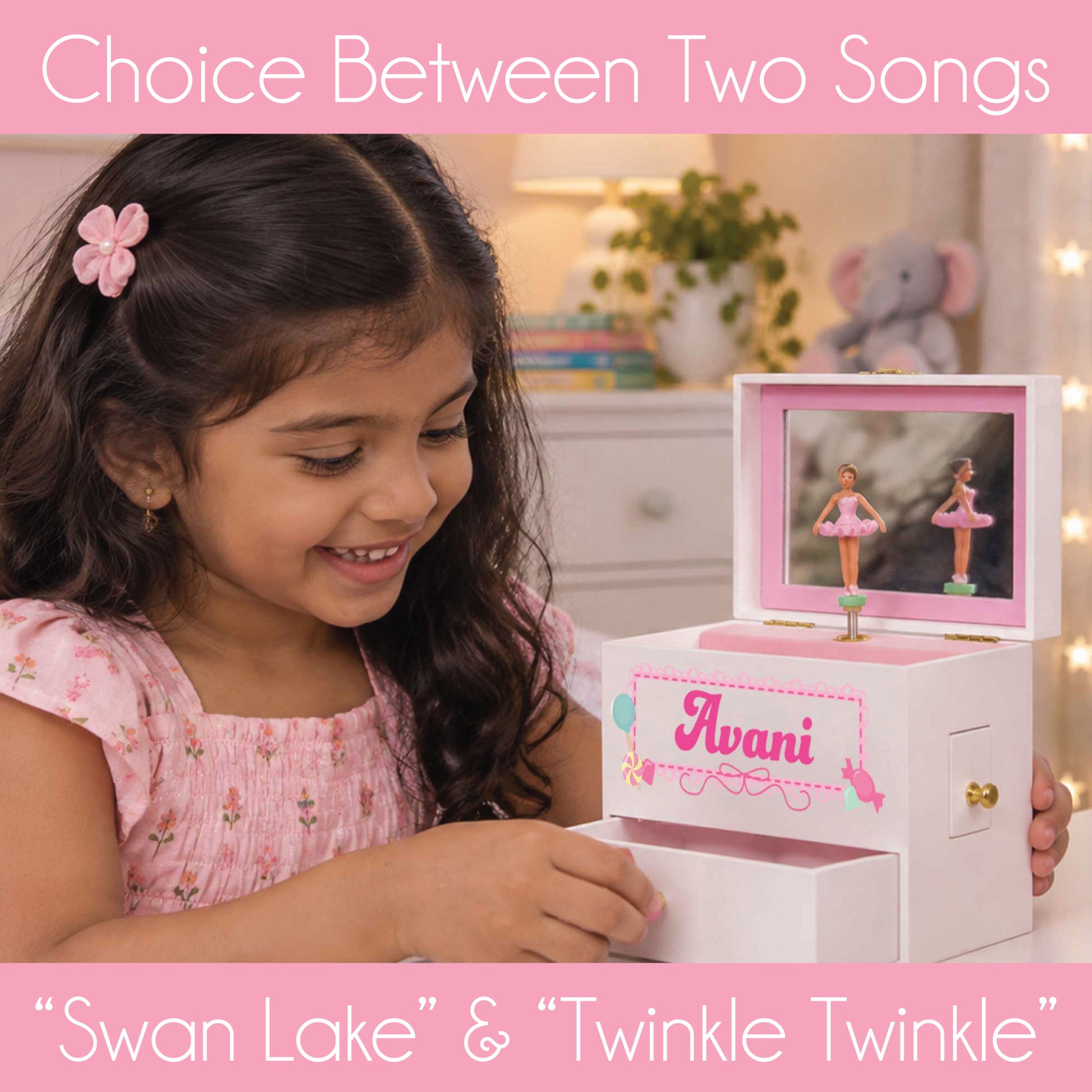 Personalized Deluxe Musical Ballerina Jewelry Box 2.0 - MyBambino.com