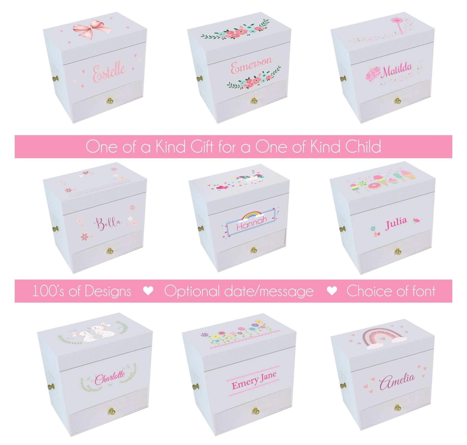 Personalized Deluxe Musical Ballerina Jewelry Box 2.0 - MyBambino.com