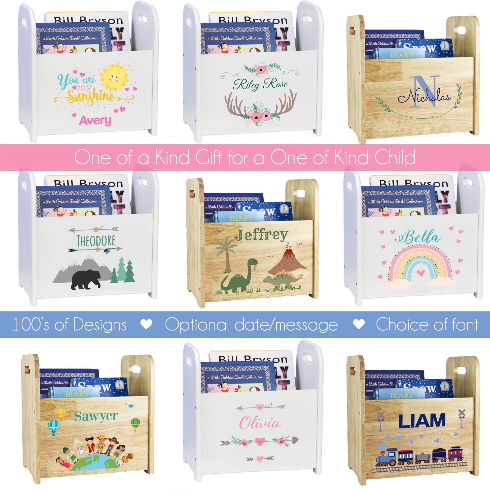 Personalized Book Caddy 2.0 - MyBambino.com