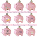 Personalized Pink Piggy Bank 2.0 - MyBambino.com