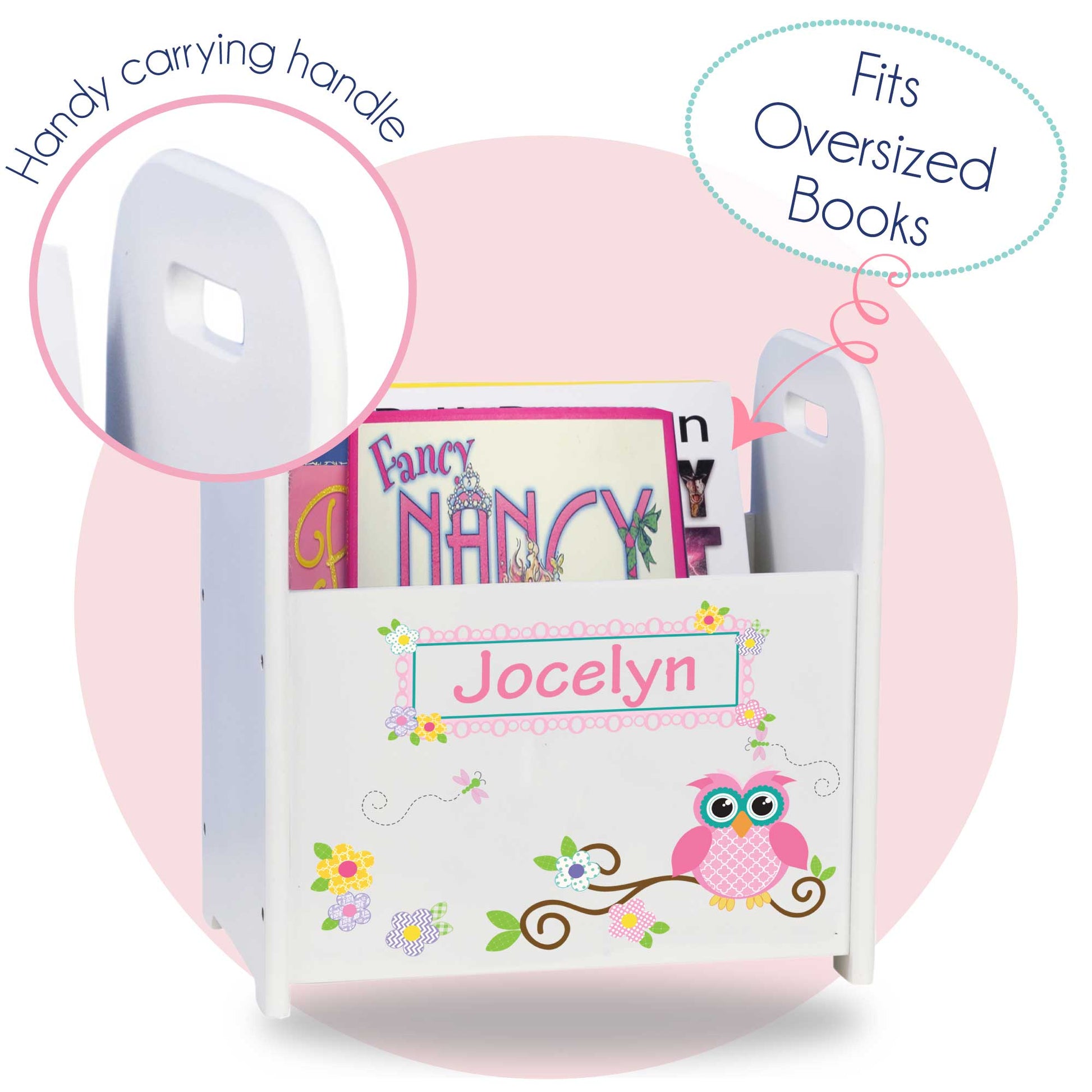Personalized Natural Sports Book Caddy - MyBambino.com