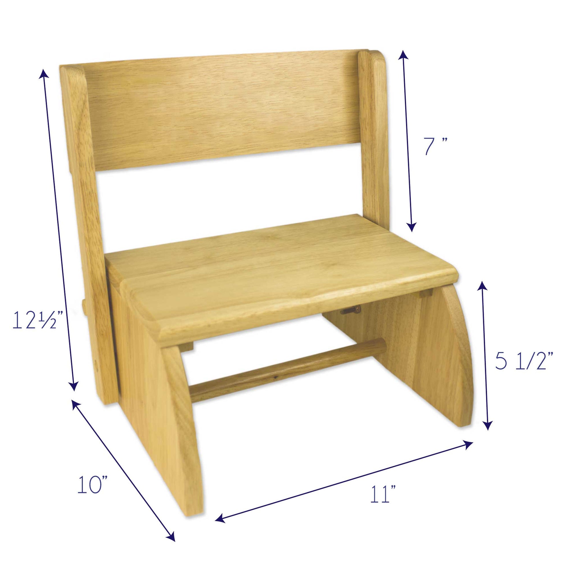 Personalized Baseball Natural Flip Stool - MyBambino.com