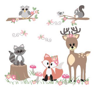 Gray Woodland White Storage Step Stool - MyBambino.com