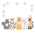 Personalized Pink Cats White Book Caddy - MyBambino.com
