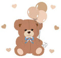 Personalized Classic Teddy Bear White Two Step Stool - MyBambino.com