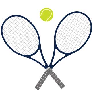 Tennis Natural Wood Two Step Stool