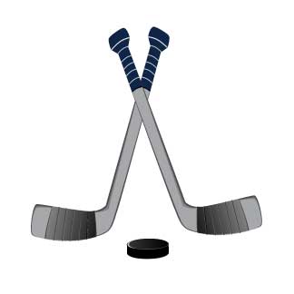 Ice Hockey Natural Wood Two Step Stool