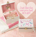 Teal Spring Floral Ballerina Jewelry Box - MyBambino.com
