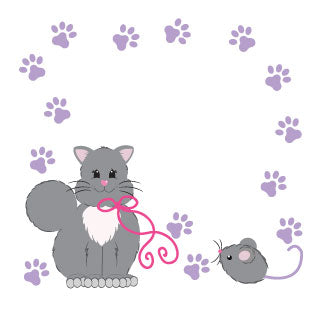Princess Girls Jewelry Box with Kitty Cat design