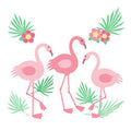 Personalized White Bookends with Palm Flamingo design