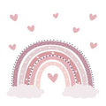 Personalized Girl's Mauve Rainbow Pillowcase - MyBambino.com