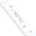 Personalized Mauve Daisy Growth Chart - MyBambino.com
