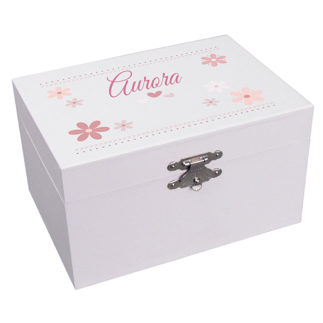 Mauve Daisy Musical Ballerina Jewelry Box - MyBambino.com