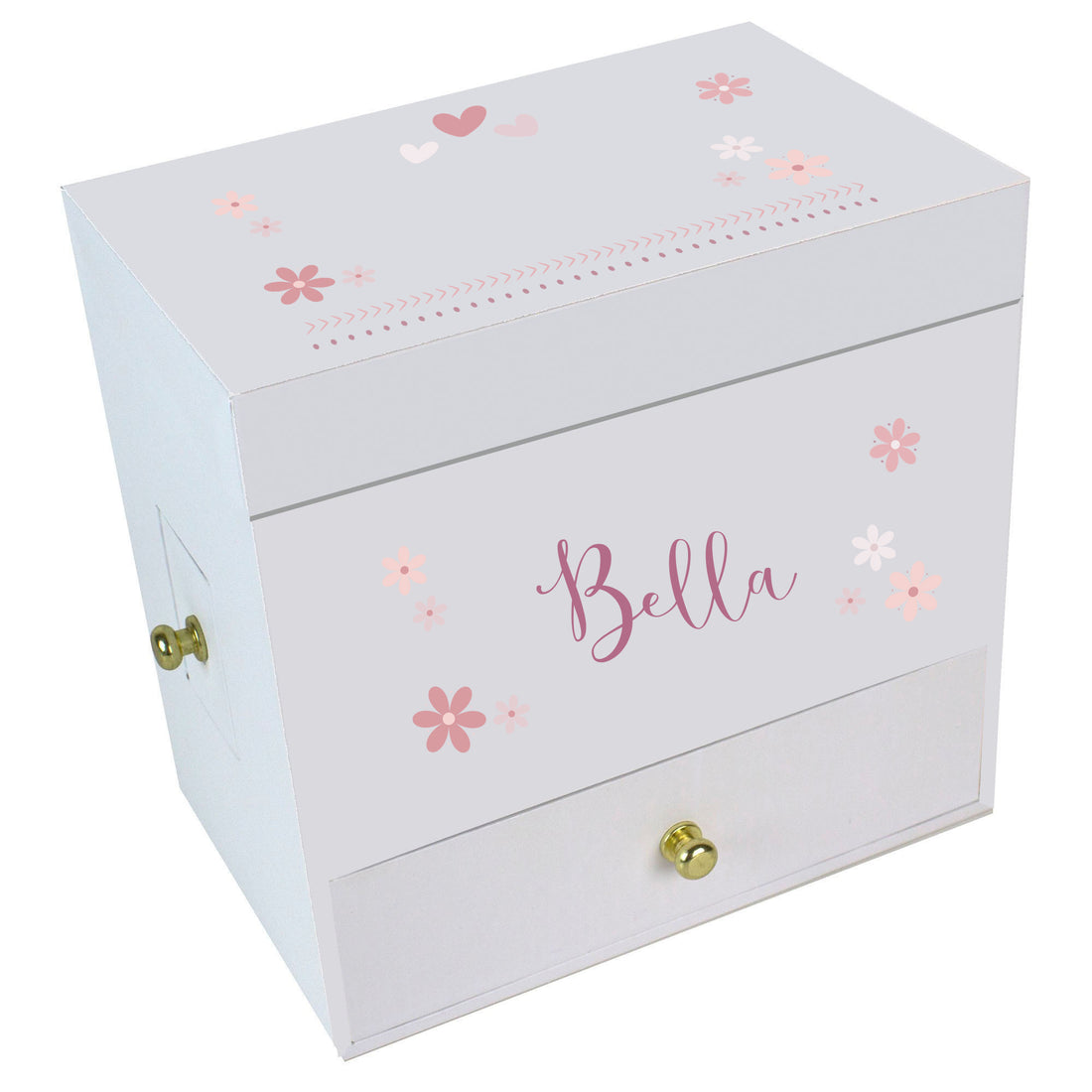 Mauve Daisy Deluxe Musical Ballerina Jewelry Box - MyBambino.com