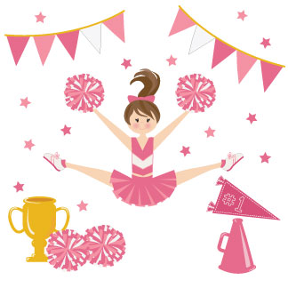 Cheerleader Deluxe Musical Ballerina Jewelry Box