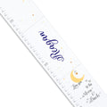 Personalized Love You to the Moon and Back White Growth Chart - MyBambino.com