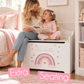White Toy Box Bench - Sports