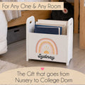 Personalized Book Caddy - Teal Spring Floral - MyBambino.com