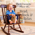 Personalized Heirloom Quality Spindle Rocking Chair 2.0 - MyBambino.com